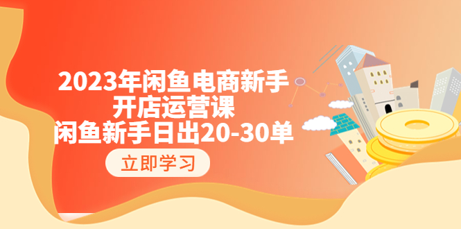 2023年闲鱼电商新手开店运营课：闲鱼新手日出20-30单（18节-实战干货）_酷乐网