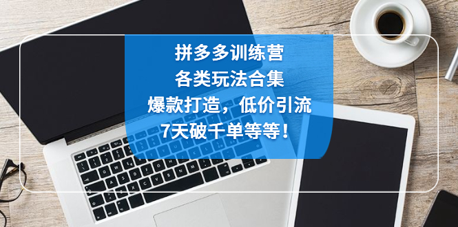 拼多多训练营：各玩法合集，爆款打造，低价引流，7天破千单等等！_酷乐网