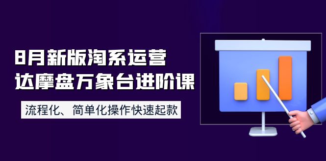 8月新版淘系运营达摩盘万象台进阶课：流程化、简单化操作快速起款_酷乐网