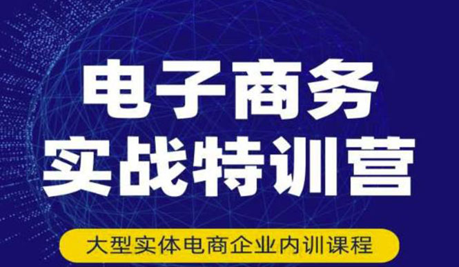 电子商务实战特训营，全方位带你入门电商，308种方式玩转电商_酷乐网