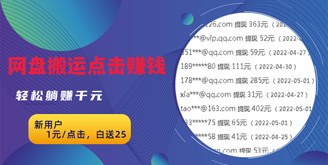 无脑搬运网盘项目，1元1次点击，每天30分钟打造躺赚管道，收益无上限_酷乐网