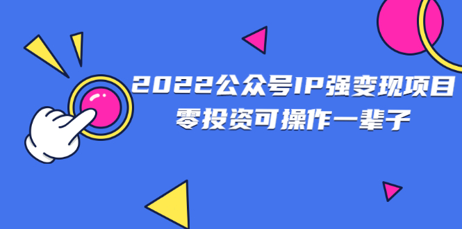 2022公众号IP强变现项目，零投资可操作一辈子_酷乐网