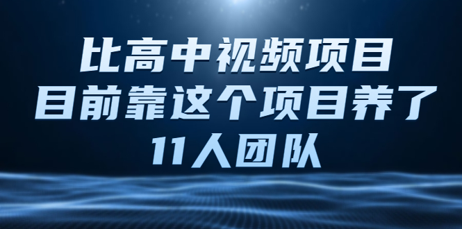 中视频项目，目前靠这个项目养了11人团队【视频课程】_酷乐网