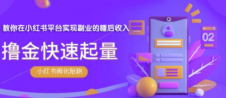 勇哥·小红书撸金快速起量陪跑孵化营，教你在小红书平台实现副业的睡后收入_酷乐网