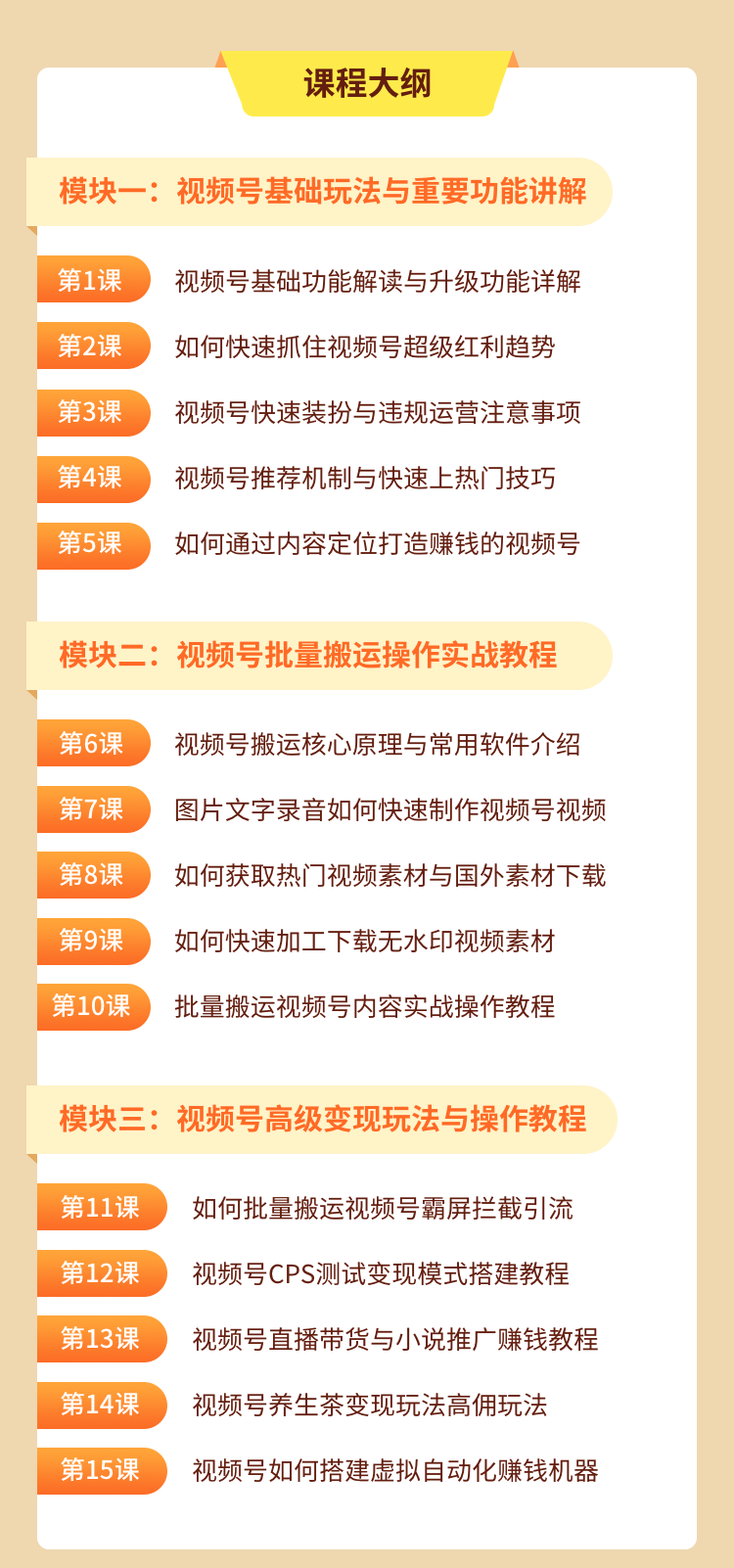 图片[5]_视频号批量运营实战操作赚钱教程，让你一天创作100个高质量视频！_酷乐网