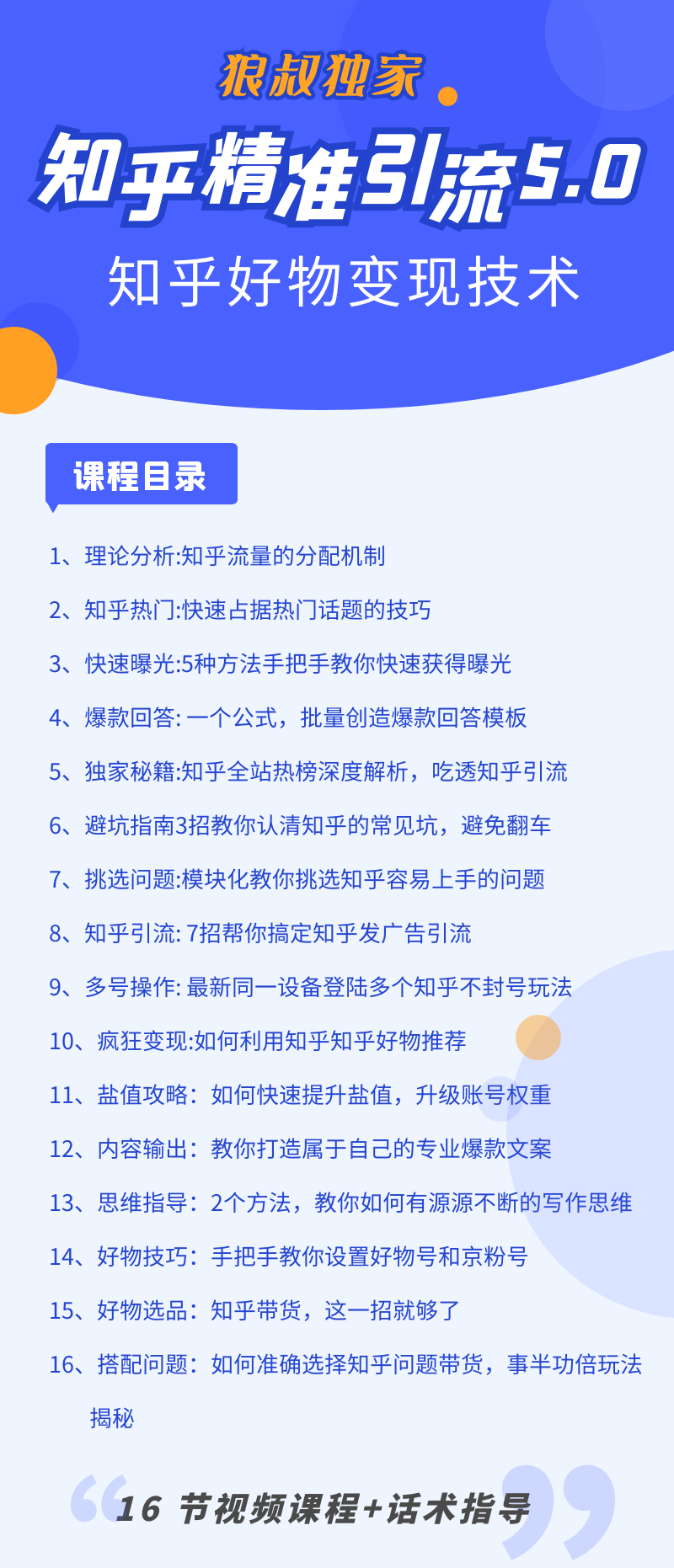 图片[5]_知乎精准引流5.0+知乎好物变现技术课程：每天1-2小时5天看效果，月入3W+_酷乐网