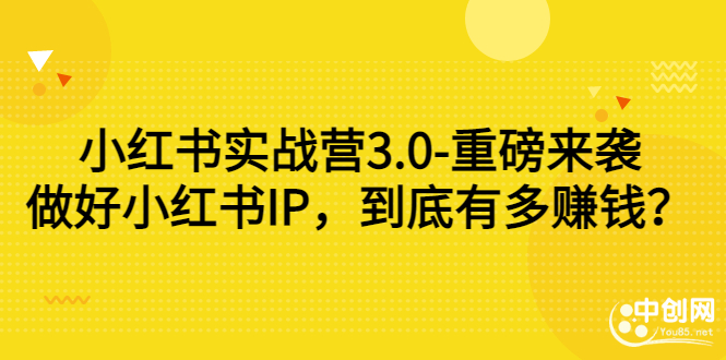 小红书实战营3.0-重磅来袭：做好小红书IP，到底有多赚钱？_酷乐网