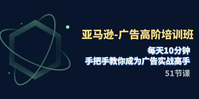 亚马逊-广告高阶培训班，每天10分钟，手把手教你成为广告实战高手（51节）_酷乐网