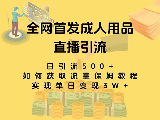 最新全网独创首发，成人用品直播引流获客暴力玩法，单日变现3w保姆级教程_酷乐网