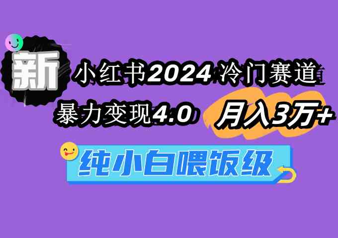 小红书2024冷门赛道 月入3万+ 暴力变现4.0 纯小白喂饭级_酷乐网