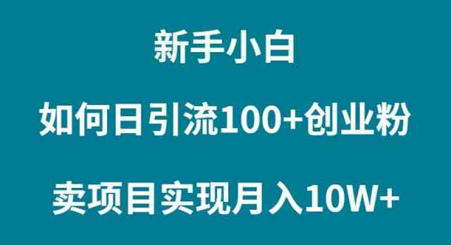 新手小白如何通过卖项目实现月入10W+_酷乐网