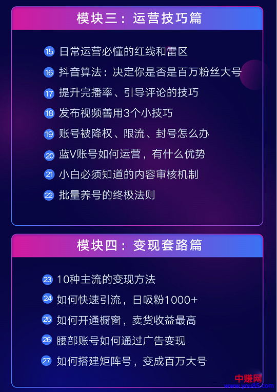 图片[3]_抖音赚钱实战新手特训营：暴利变现，单账号营收10W+（33集视频课）_酷乐网