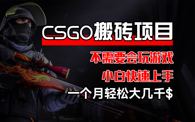 CSGO 装备搬砖项目，操作简单，不需要会玩游戏，小白也能快速上手，一…_酷乐网