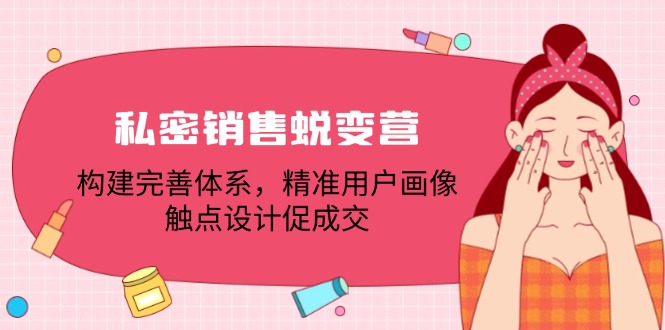 私密销售蜕变营：构建完善体系，精准用户画像，触点设计促成交_酷乐网