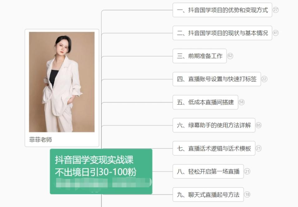 抖音国学变现项目：不出境日引30-100粉实战课程_酷乐网