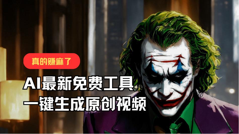 最新免费AI工具，一键生成原创视频，佛系搬运，轻松月入10000+！_酷乐网