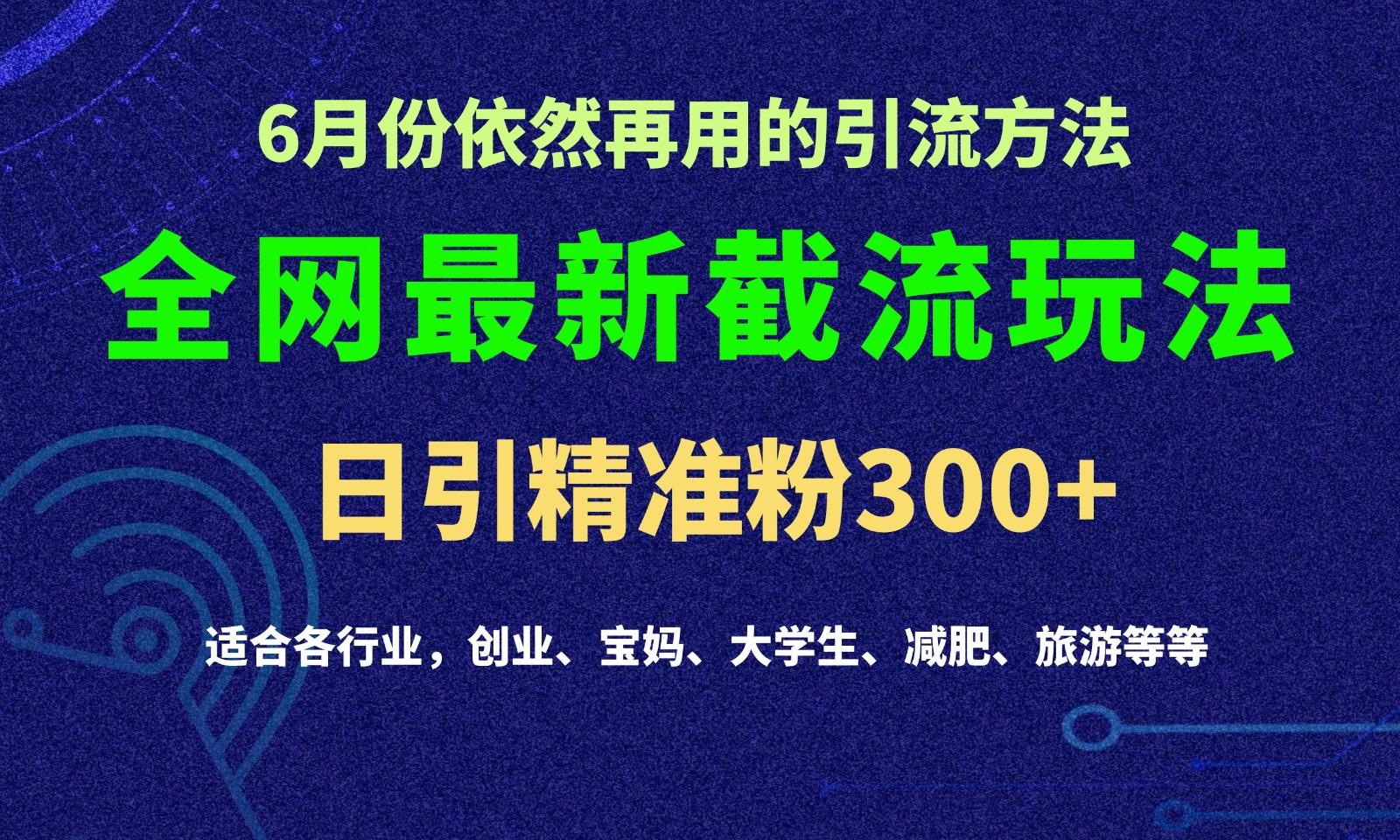 2024全网最新截留玩法，每日引流突破300+_酷乐网