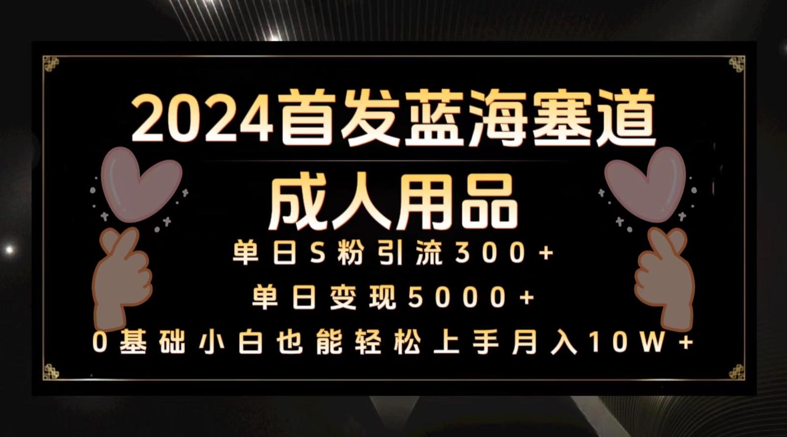 2024首发蓝海塞道成人用品，月入10W+保姆教程_酷乐网